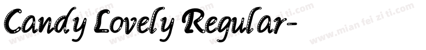 Candy Lovely Regular字体转换